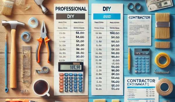 Comparing Professional and Do-It-Yourself Prices for Various Tasks